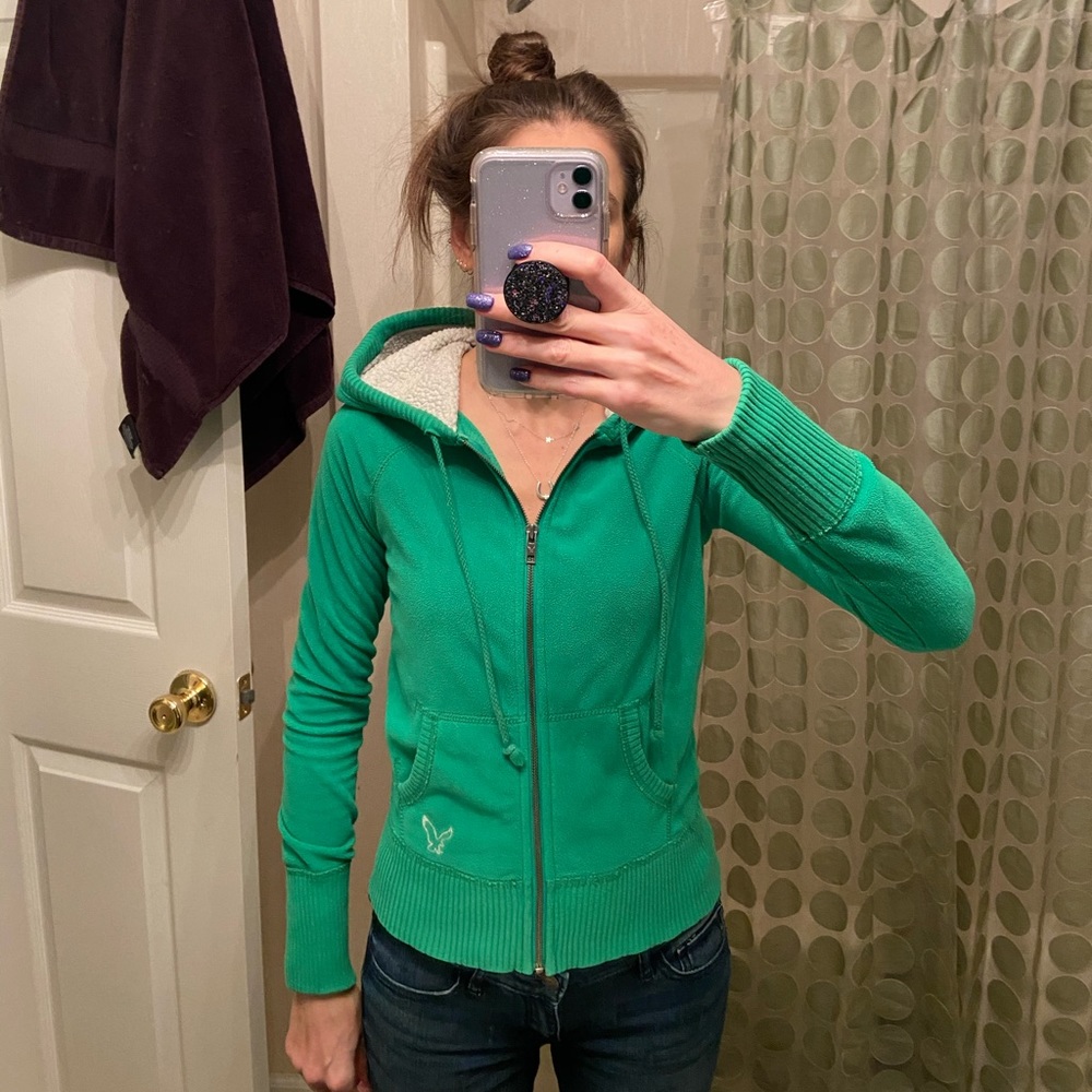 😀 American Eagle Green Hoodie